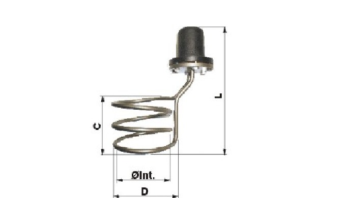 Tubular dip resistors, cup type head with off-center thread.