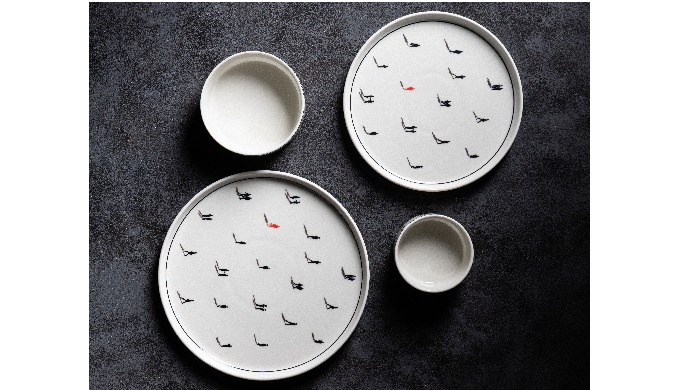 Buy Shadows Dinner Plate from DUALI India (Saintfoin Enterprise LLP), a trusted brand in premium cer...