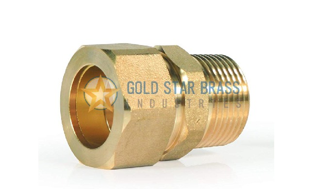 Brass Compression Male Connector