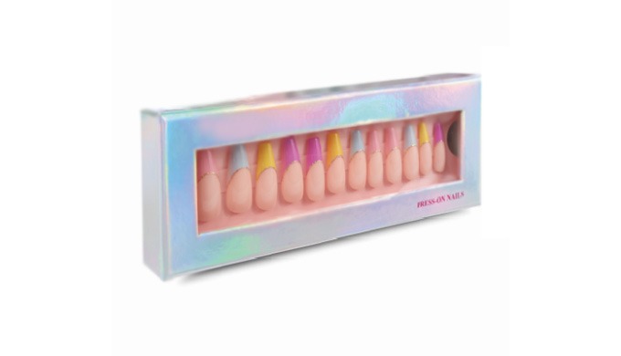 We are available various fake nail set which is used easy by all. If you need more detail, please fe...