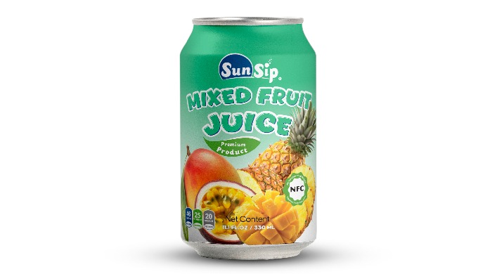 COOKTAIL/ MIX FRUIT JUICE DRINK 320ML STANDARD CAN The goodness of SunSip mixed fruit juice helps de...