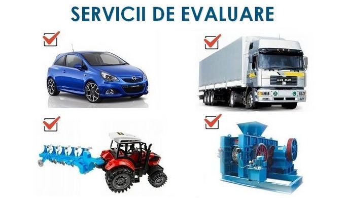 Servicii profesionale de evaluare transportului - autoturismelor, camioanelor, remorcilor, tehnicei ...