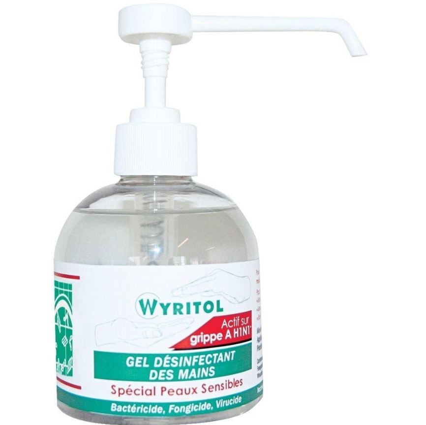 Wyritol gel sp&eacute;cial peau sensible &agrave; pompe 300ml