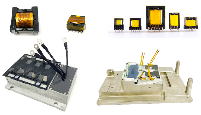 High-frequency transformer, Low-frequency transformer, inverter, inductor a...