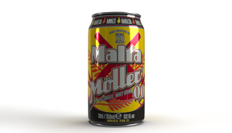 Bebida de Malta 33cl. Sin alcohol.