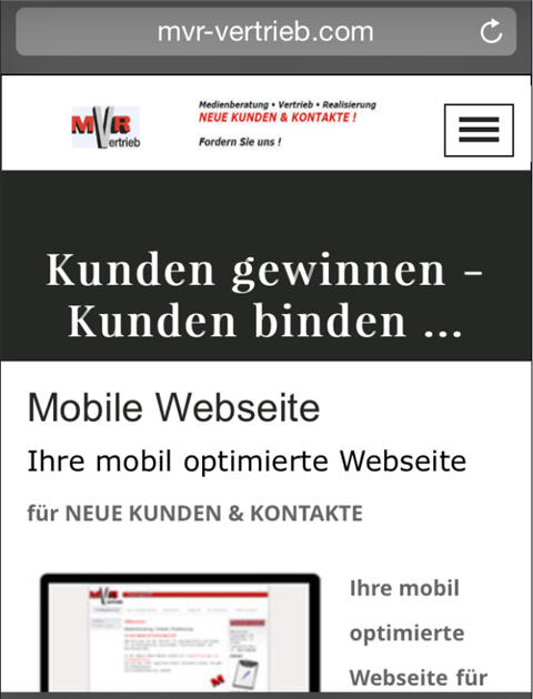 Ihre mobil optimierte Webseite für Ihre Kunden unterwegs mit dem Smartphone und Tablet. Wir bieten m...