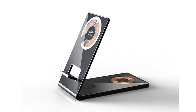 Model:AIR-T05 Foldable 3 in 1 Magnetic Fast Wireless Charger for iPhone\Airpods\Apple Watch Input:9V...