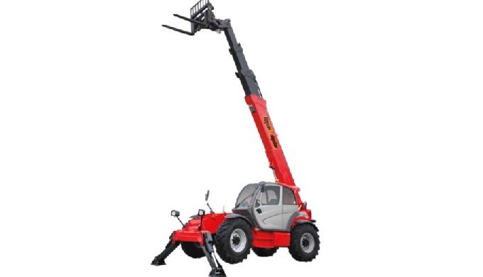 The telescopic cargo handler is designed to move loads in difficult and hard-to-reach places.
