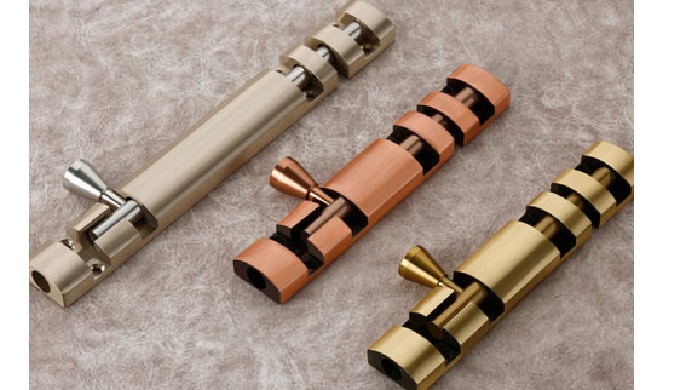 Tower bolt is made from aluminium section and steel rod with 9mm diameter.