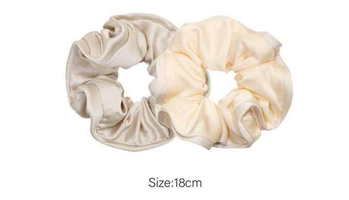 A set of silk scrunchies and hairbands made from smooth, lustrous silk. Designed to minimize hair da...