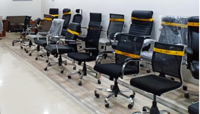 A wide range of office chairs.