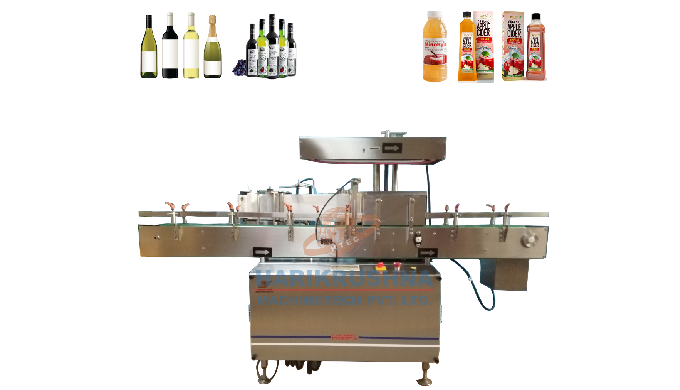 The Automatic Round Bottle Sticker Labeling System consists of main structure, product transmission ...