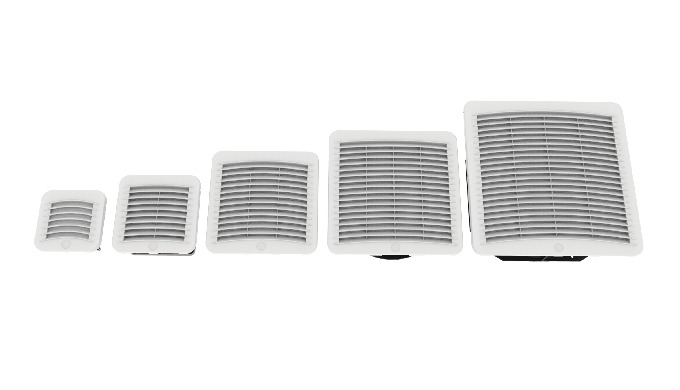 Le griglie con filtro Kryos³ GS, per la ventilazione di quadri elettrici, sono la soluzione ottimale...