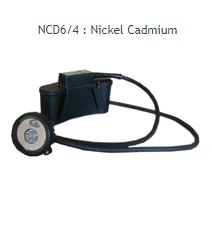 Lampe de casque NCD6/4  Atex avec batteries au Nickel-Cadmium