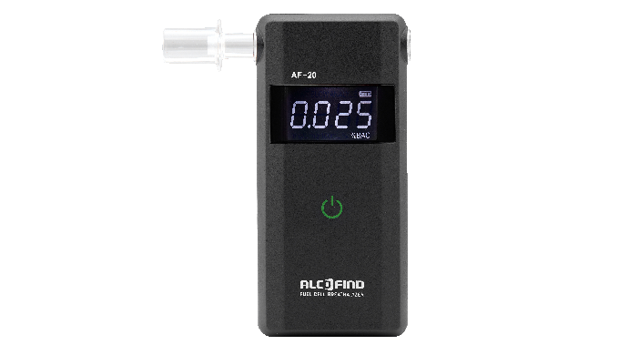 ALCOFIND AF-20, equipped with an advanced Fuel Cell Sensor, is the perfect personal breathalyzer, co...