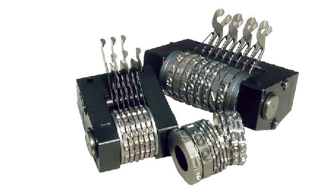 Numerador – MB14 Cabezal numerador MB14 con palancas para el marcado manual de los números. Grabado ...