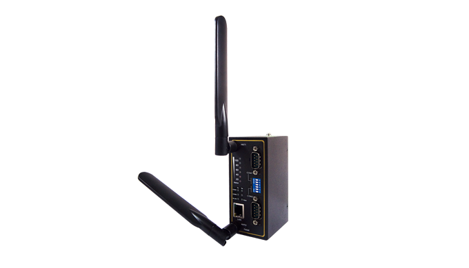 Industrial 802.11 abgn Wireless Serial Server with high-performance 2x2 MIMO, 2-serial ports, either...