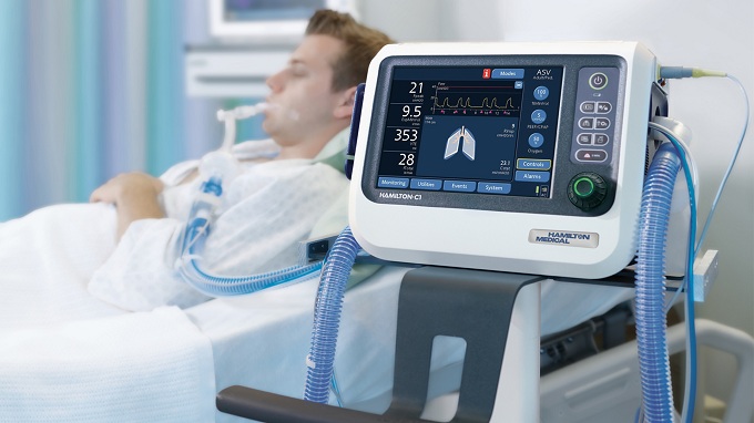 Hamilton-C1 Capacitățile de performanță înaltă a ventilatorului de pacient Hamilton-C1 include strat...