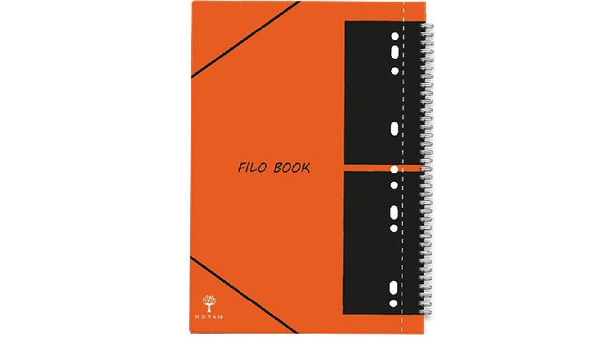 Un cahier incluant une couverture en plastique très résistante avec chemise 3 rabats à élastiques et...