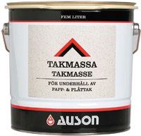 Takmassa svart är en fiberarmerad och gummiförstärkt asfaltmassa. Bildar en elastisk och ogenomträng...
