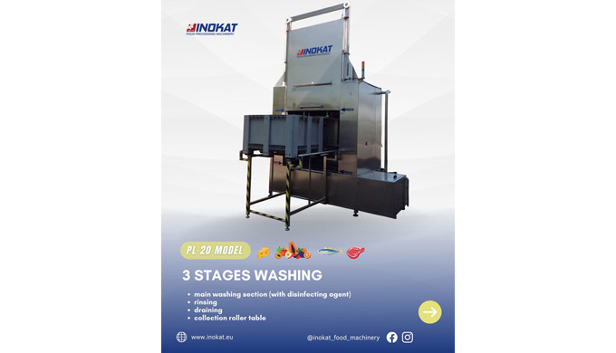 Washing machinery, food industry