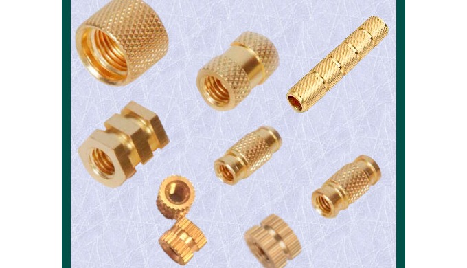 Brass Diamond Knurled Inserts
