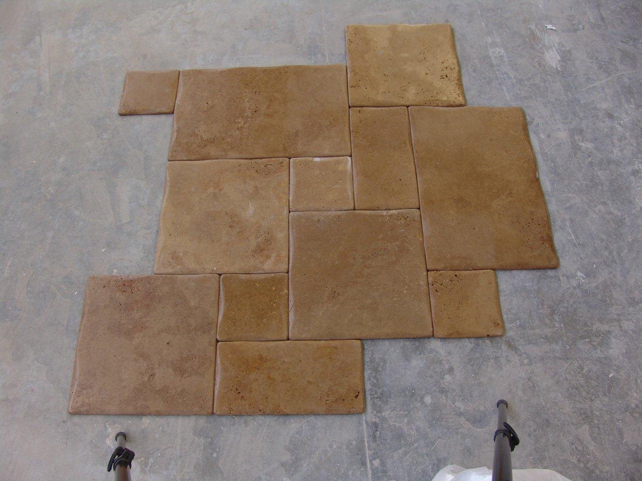 1.2 Noche Wavy Edge Marble Travertine Pattern Set