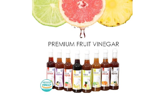 [What is Fermented Fruit Vinegar] Cleansed fruit & vegetables are put in apple cider vinegar and...