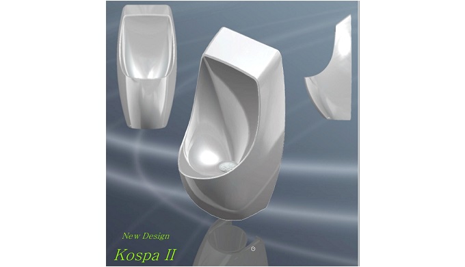 Biorin pisuarlar (Model: Kospa), sudan arındırılmış ve kokusuz teknoloji kullanılarak çek valfler iç...