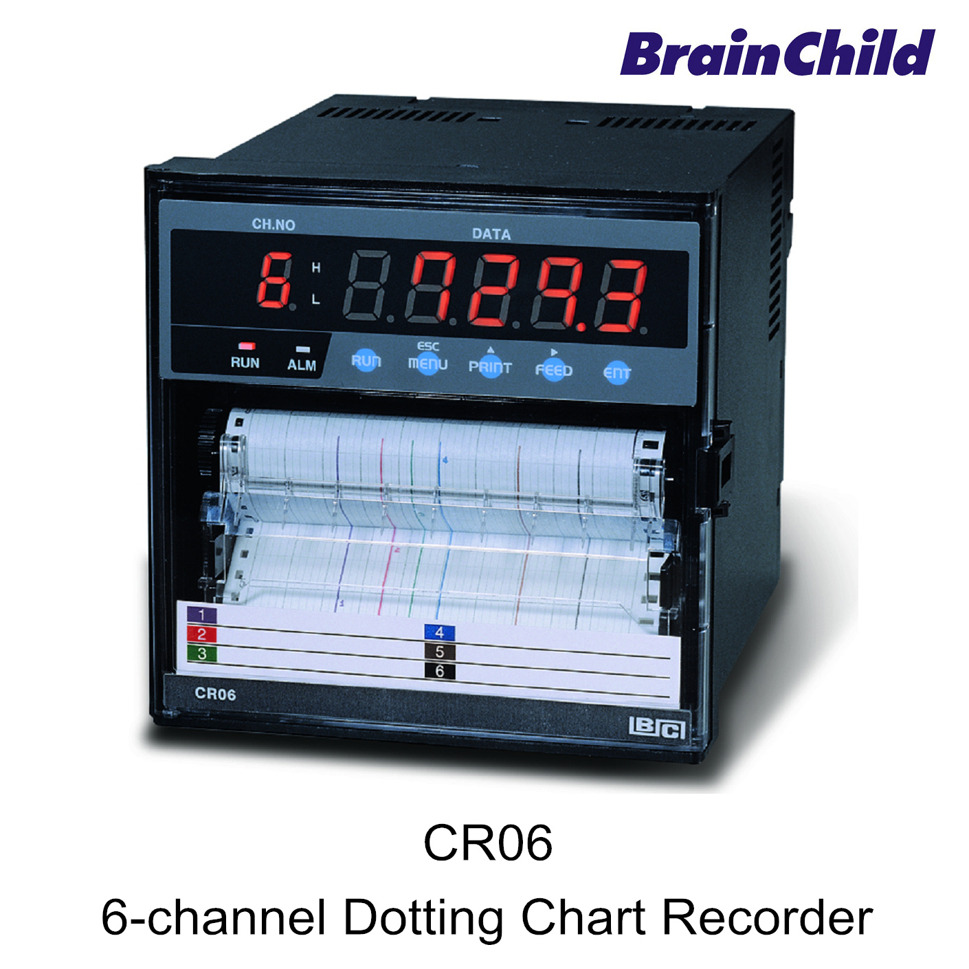 6channel Dotting Chart Recorder (by Brainchild Electronic Co Ltd)