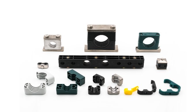 Mit dem modularen Schellensystem von Stauff montieren Sie Rohre und Schläuche effizient. Die Schelle...