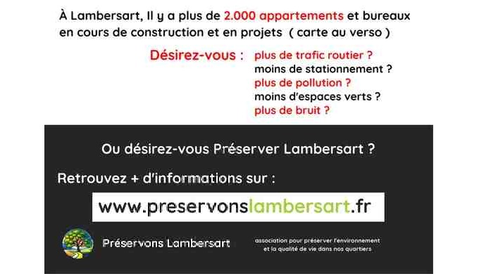 Le service proposé par l'association Préservons Lambersart consiste à fédérer et conseiller les habi...