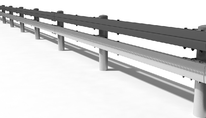 Guardrail is designed to prevent car rollover caused by crossing the sidelines and car accidents cau...
