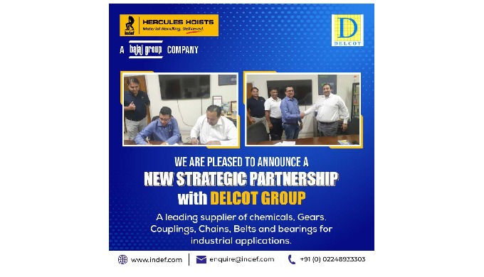 DELCOT LTD has been appointed as HERCULES HOISTS LIMITED's exclusive Authorized Business Partner for #Bangladesh!