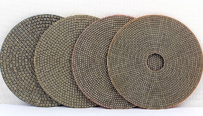 Flexible electroplated polishing pads are mainly used on hand held polishers for polishing of granit...