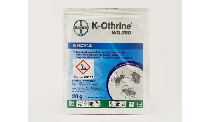 K-Othrine WG 250 este un insecticid piretroid, avand ca substanta activa deltamethrin-ul, un izomer ...