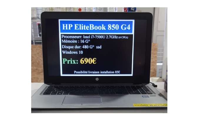 Bonjour Je vends cette Hp Probook 650 G1 comme neuf Caractéristiques : Processeur : INTEL i7 3 GHz M...
