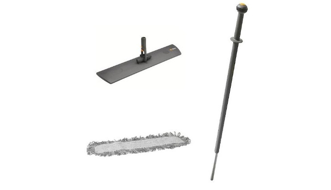 Ce balai Vikan est composé d'un support composite à Velcros en 40 ou 60 cm (dimension à sélectionner...