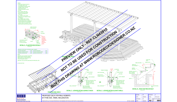 ROBO Deck Designer is an online website for creating deck drawings to NZ regulatations in minutes. U...
