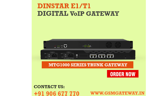 E1/T1 Digital VoIP Gateways with 1/2 ports from the MTG1000 series E1/T1 is a small, low-cost trunk ...