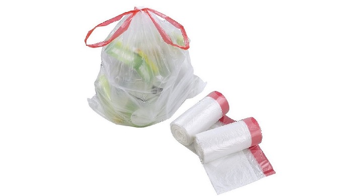 Product nameDrawstring/Drawtape garbage bags Kitchen Tall trash bag/waste bag Construction bag/Contr...