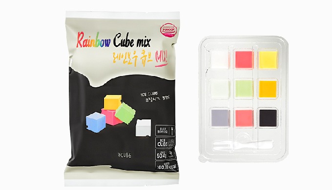 9 flavors Rainbow Cube mix