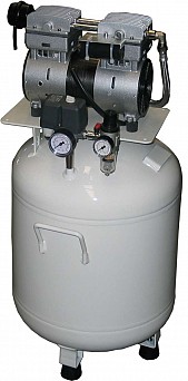 Compresor fara ulei - rezervor 50 l, debit de aer la iesire 84 l/min la presiune 5 bar, 62 dB. Dimen...