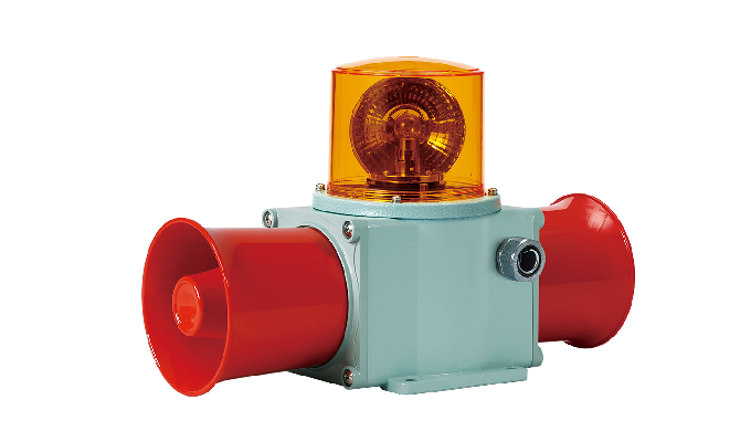 Heavy Duty LED Flashing Warning Light with Dual Horn