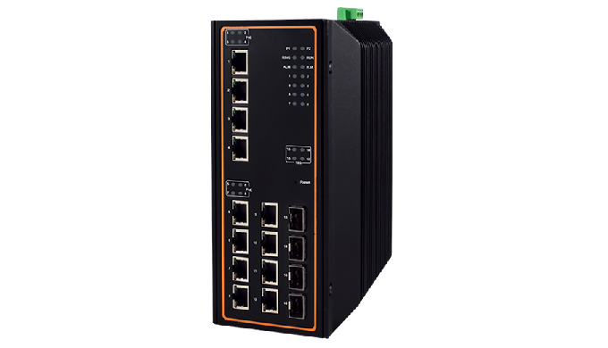 16-Port High-Bandwidth Industrial Managed Gigabit PoE Switch Designed to be adaptive, with unprecede...