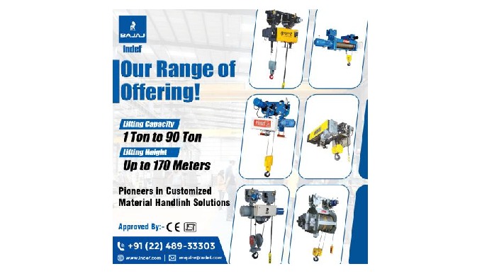 Electric Wire Rope Hoists are rotating devices that raise and lower large objects using a wire rope....