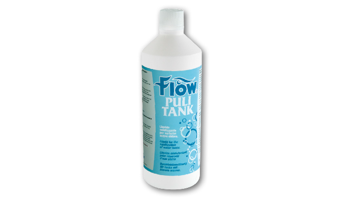 LIQUIDO SANITIZZANTE PER SERBATOI ACQUE CHIARE Liquido inodore ed incolore per la pulizia e sanitizz...