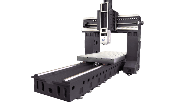 Double Column VMC Machine is a high-performance vertical machining center (VMC) designed especially ...