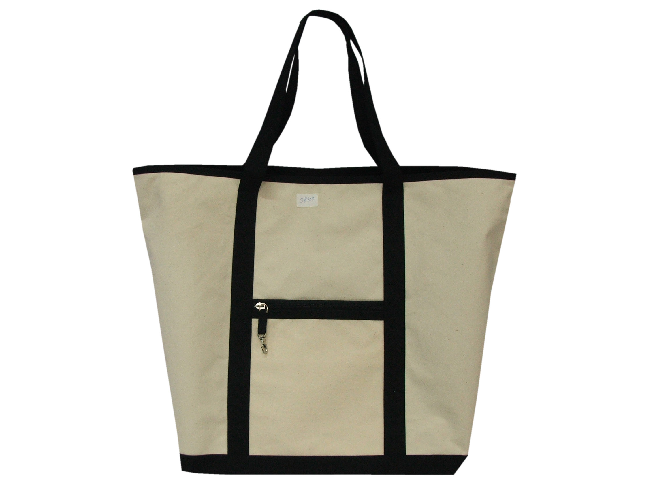 Bags made of 100% regular Recycled Cotton fabric.Bag has long handles,but short enough that the bag ...