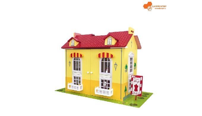 solid wood dollhouse